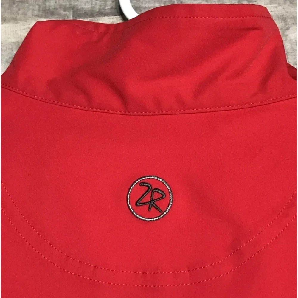 Mens‎ ZERO RESTRICTION Tour Series Golf 1/4 Zip Pullover Sz Med Rear Zip Pocket